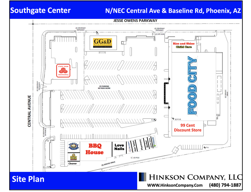Shopping center space is available map Mesa Arizona